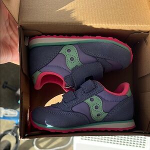 Saucony Purple and Pink Sneakers